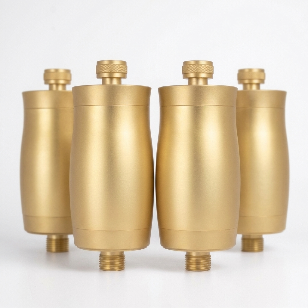 Gold 15-stage Vitamin C shower filter for skin and hair 4 bundle - Vellise Australia