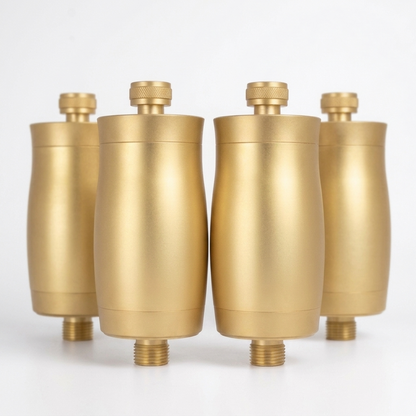Gold 15-stage Vitamin C shower filter for skin and hair 4 bundle - Vellise Australia